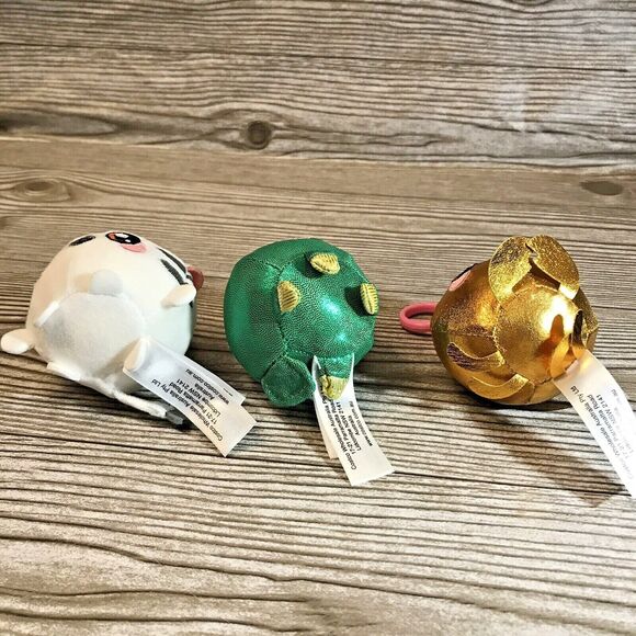 Lot of 3 Squeezamals Micro Plush Toys Clip-On Keychains Stuffed Soft Squishy - Picture 5 of 8